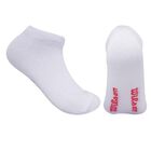 Wilson 10 Pares de Tines para Hombre, Color Blanco Logo Rojo ,Talla Unitalla, Sin felpa