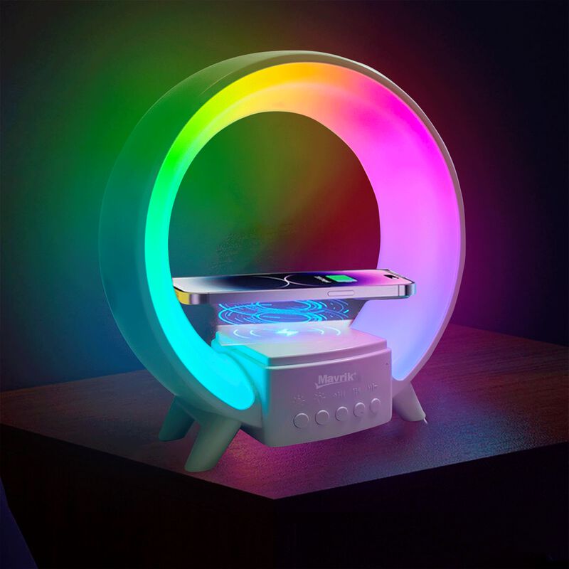 Lámpara Led Inteligente Bocina Cargador Inalámb... image number null