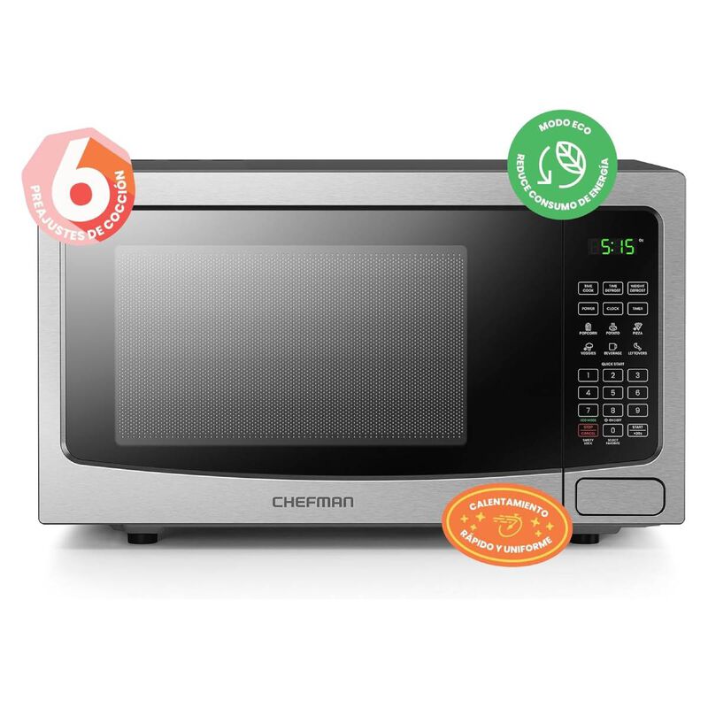 Horno de Microondas Acero Inox Chefman  1.1 Pie... image number null