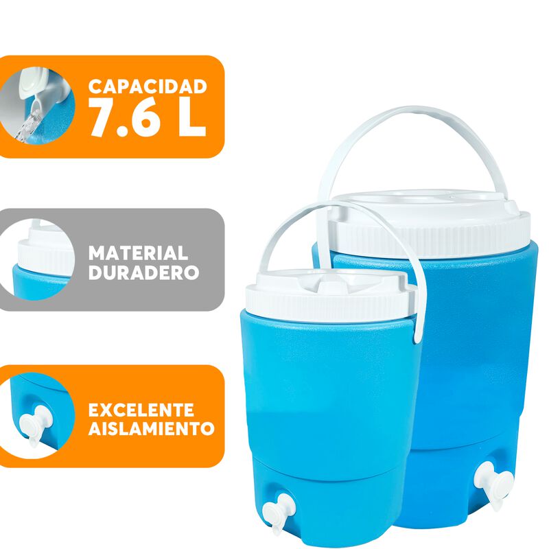 Termo 2 Galones 7.6lt Azul con Boquilla 12120 image number null