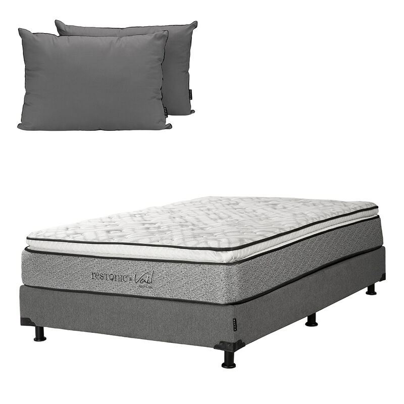 Colchón Queen Size Restonic Vail+Almohada Dicas... image number null