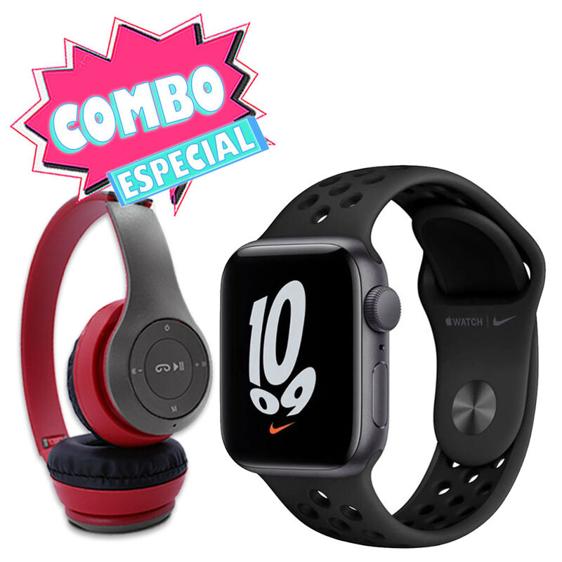 Combo Apple Reloj Watch Nike SE 1gen 44mm Negro... image number null