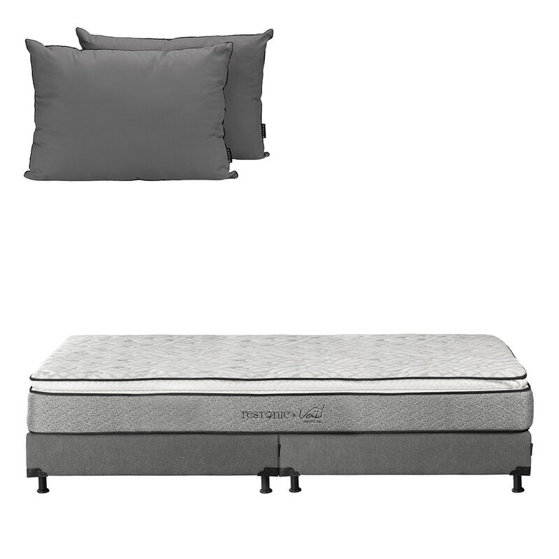 Colchón King Size Restonic Vail+Almohada Dicasa... image number null
