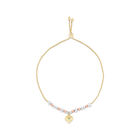 Pulsera De Oro Florentino 14K Con Coraz&oacute;n