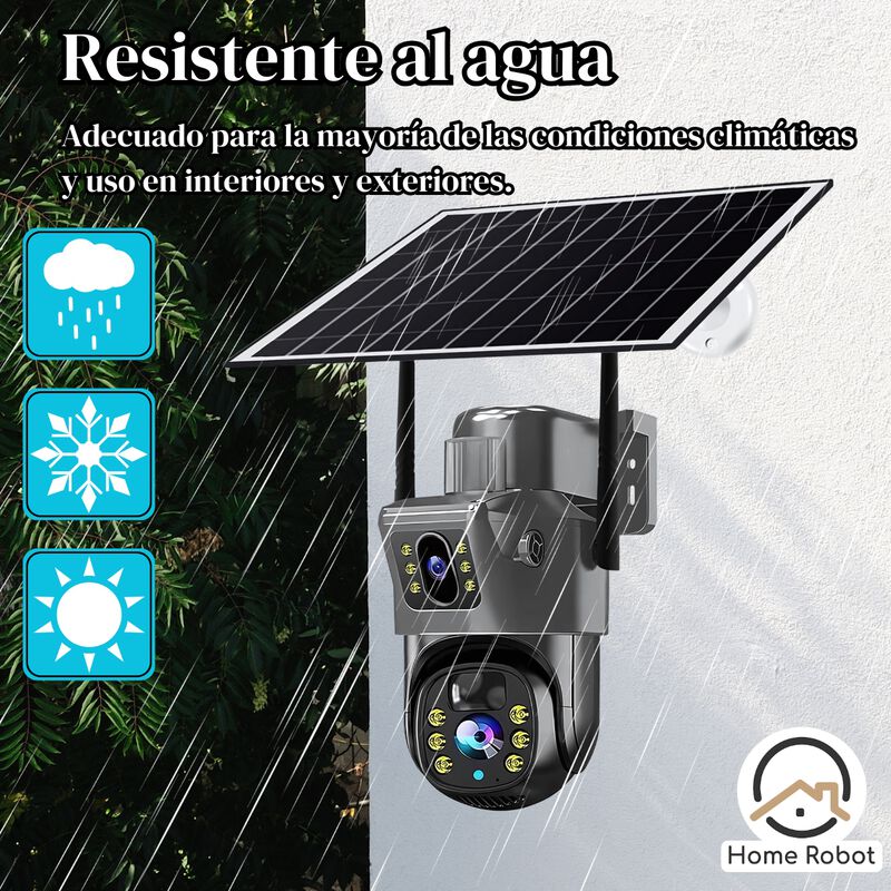 Cámara Solar Doble Lente HD image number null