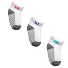 Wilson 5 Pares de Tines cortos para Beb&eacute; Ni&ntilde;a, Color Multicolor con Logo Fucsia ,Talla 6 - 12 meses, Sin felpa