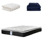 Colch&oacute;n Matrimonial Premier + Protector Ultra + 1 juego de S&aacute;banas Softy