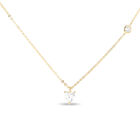 Dije Coraz&oacute;n Oro Amarillo 10k Con Zirconias + Cadena (sku B) | Bizzarro