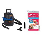 Aspiradora Koblenz WD-2.5 MA 2.5 Galones Negro/Azul + Bolsa de Vac&iacute;o P/Almacenar de Regalo END