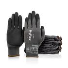 Ansell Hyflex 11-840 Microfoam Guantes con recubrimiento de nitrilo, talla XL, Paquete de 12 pares