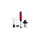 Batidora de inmersión roja Oster con cuchilla Quad
