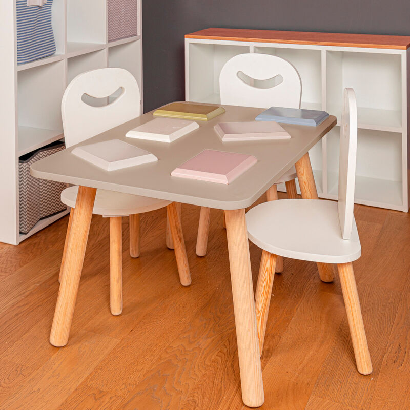 Mesa Rectangular Amplia de Madera para Niños Y ... image number null