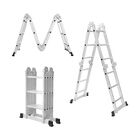 Escalera Multiposiciones Plegable de 3.3 Metros con Capacidad 150 Kg de 12 Pelda&ntilde;os Bluelander