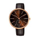 Reloj De Pulso Lorus Modelo Rn424ax9 De Mujer Color Café