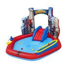Aberca Inflable Spiderman Con Resbaladilla Bestway Azul Marino