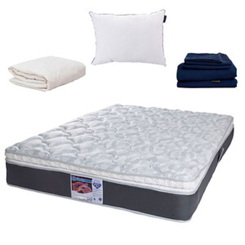 Colchón Queen Size Spring Air Marte+Sábanas Dic... image number null