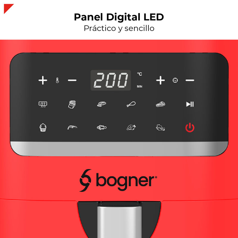 Bogner Freidora De Aire Alta Velocidad 3.3 L Ba... image number null