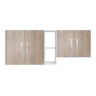 Mueble Superior de Cocina . Alacena A&eacute;rea con Repisas, Dise&ntilde;o Moderno, Caf&eacute;  Claro