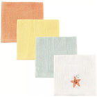 Toallitas Pa&ntilde;os Para Beb&eacute;s Luvable Friends 4 Pz Estrella