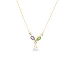 Gargantilla Plata Dorada 925 Piedras Color Ajustable | Bizzarro