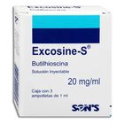 Excosine-s 3 Ampolleta 20mg/1ml