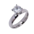 Anillos De Compromiso Mujer Boda Zirconia C&uacute;bica 4mm Luckyly