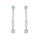 Aretes De Plata 925 Con Zirconias De Colores