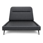 Cama Matrimonial Verona Tapizada Estructura Madera De Pino