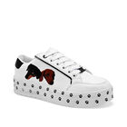 Moramora Tenis urbano para mujer blanco negro