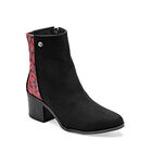 Mora Tierra Bot&iacute;n para mujer negro rojo