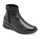 Moramora Bot&iacute;n para mujer negro, piel de borrego