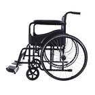 Silla de Ruedas Todo Terreno Plegable con Cintur&oacute;n de Seguridad y Descansapi&eacute;s | Asiento y Respaldo en Nylon - Soporta hasta 110 Kg