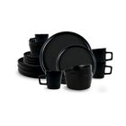 Vajilla Sigrid para 4 Personas &ndash; Cer&aacute;mica Negra Mate 16 Piezas