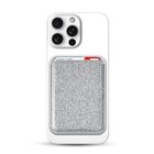 Funda MYBAT Tarjetero Magn&eacute;tico compatible para iPhone Plata con porta tarjetas