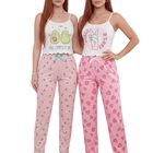 Pack De 2 Conjuntos De Pijamas Mujer Blusa Y Pantal&oacute;n Dama Pij-089 Dise&ntilde;o 31 Y 36
