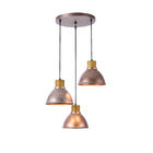 L&aacute;mpara Colgante de Metal 1.53 m de Altura, Potencia M&aacute;x. 180 W, 3 Bases E27, No incluye focos