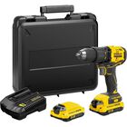 Taladro Atornillador Stanley V20 1/2" Brushless Inal&aacute;mbrico Con 2 Bater&iacute;as Modelo Sbd710c2k-b3