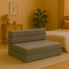 Sill&oacute;n Plegable Atlas Matrimonial 3 Posiciones Gris, C&oacute;modo, Ligero y F&aacute;cil de Transportar
