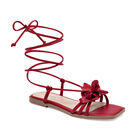 Moramora sandalia piso para mujer rojo cod 140726-E
