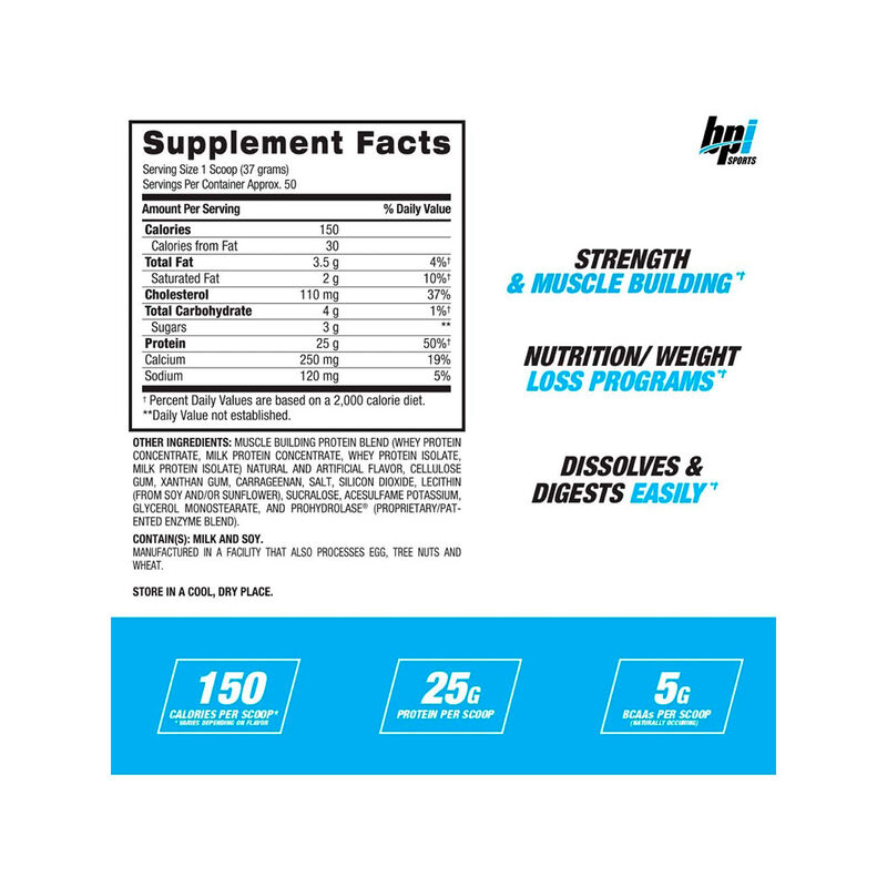 Proteina Whey HD BPI Milk & Cookies image number null