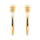 Aretes De Oro Amarillo 14k En Forma De Coraz&oacute;n
