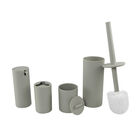 Set de Accesorios para Ba&ntilde;o Minimalista Color Gris  -  4 Piezas