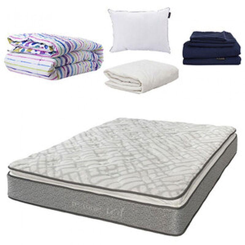 Colchón King Size Restonic Vail+Sábanas Softy+P... image number null