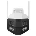 C&aacute;mara de seguridad Wi-Fi* / Ethernet panor&aacute;mica 180&deg; de doble lente 2 Mpx + 2 Mpx fija, para exterior