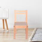 Silla de Madera N&oacute;rdica Barnizada para Ni&ntilde;os - Gris Obscuro