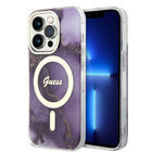 Funda Guess Mármol Para iPhone 13 Pro Max - Morado