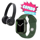 Combo Apple Watch Serie 7 41mm Verde (Reacondicionado certificado) + Audifonos  Bluetooth