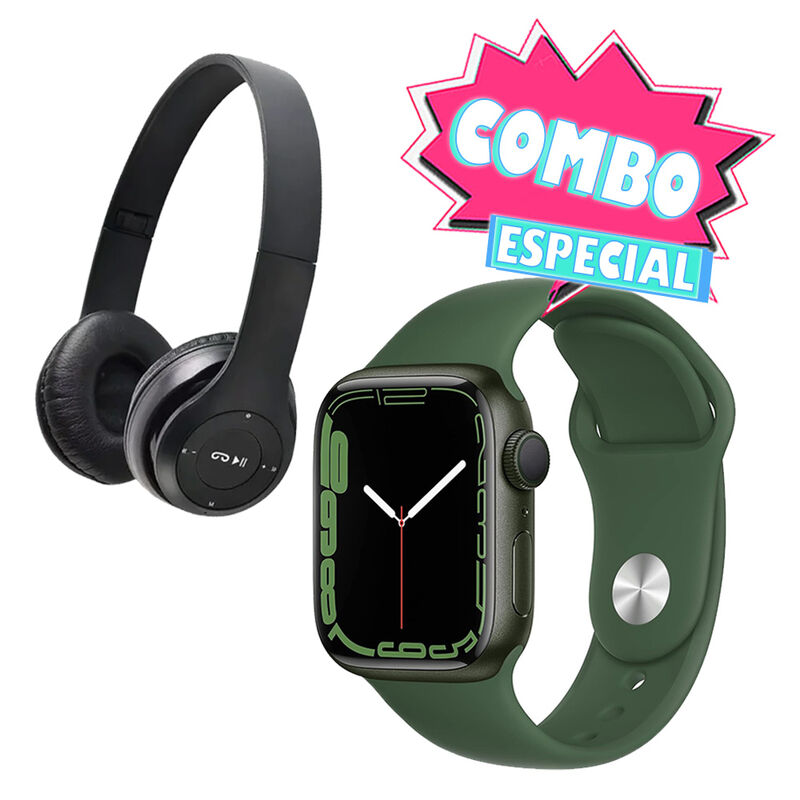 Combo Apple Watch Serie 7 41mm Verde (Reacondic... image number null