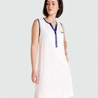 Camis&oacute;n Sin Mangas con Estampado de Topitos Marino