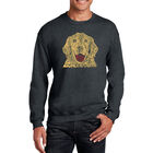 Sudadera De Cuello Redondo Word Art Para Hombre - Perro - Gris